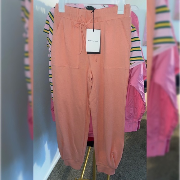 Who What Wear Coral Mid Rise Jogger New - Picture 5 of 7